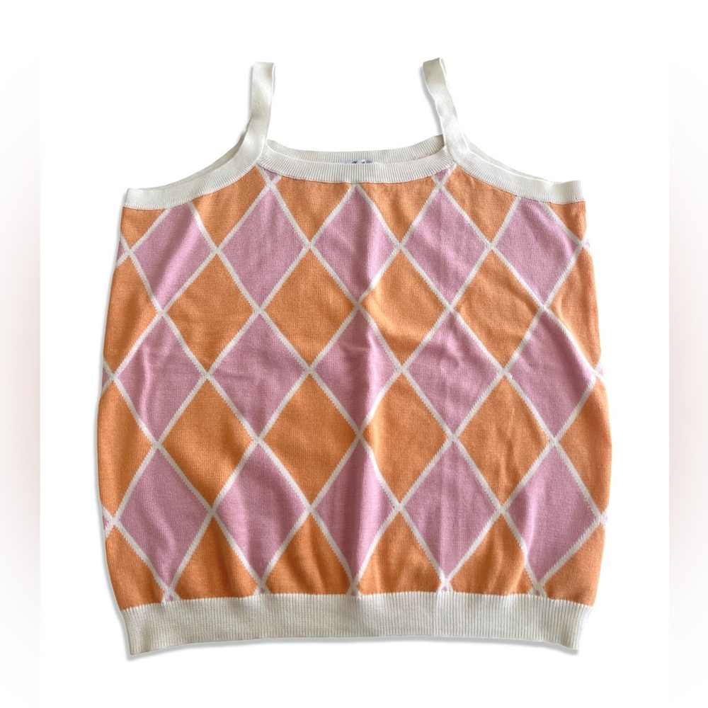 Brooks Brothers Argyle Golf Sweater Tank